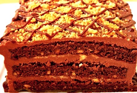 Chocolate & Peanut Butter Cake.